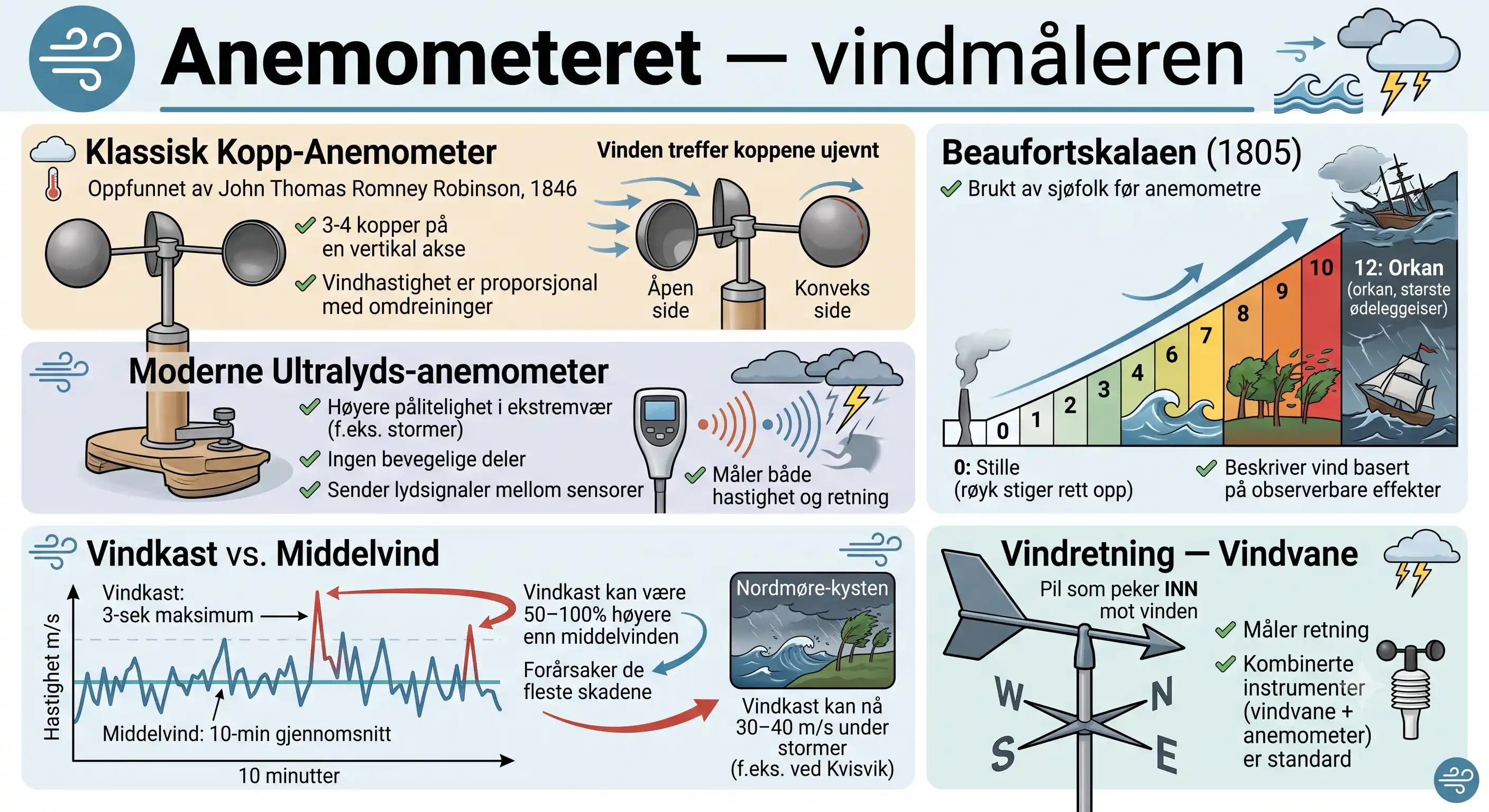 Anemometeret — vindmåleren