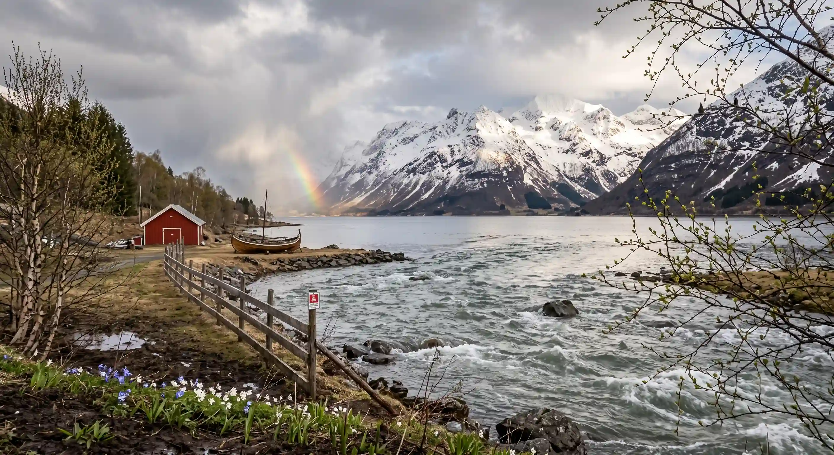 Våren — snøsmelting, ustabilt vær og lengre dager